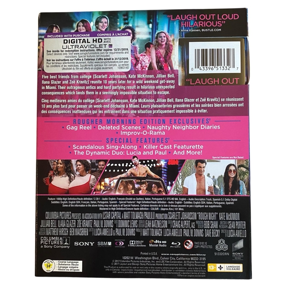 3/$30 Rough Night Blu-Ray - Picture 3 of 7